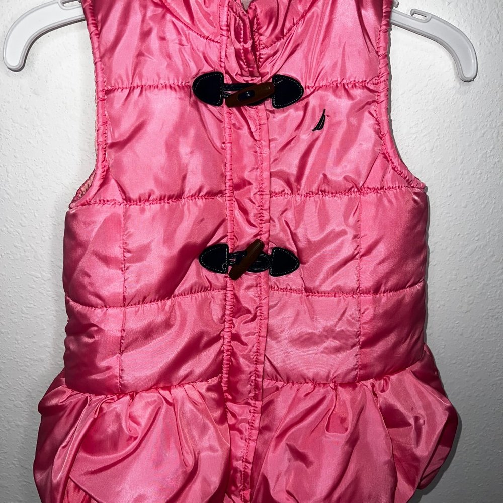 Nautica Girls Puffer Vest Pink size 6